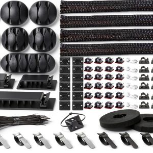 N NOROCME Cable Management Kit Polycarbonate Modern-0