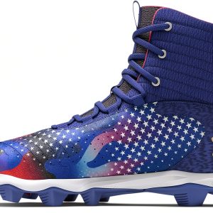 Under Armour Highlight RM 2.0 Boys Football Shoe Royal Gold Size 4-0